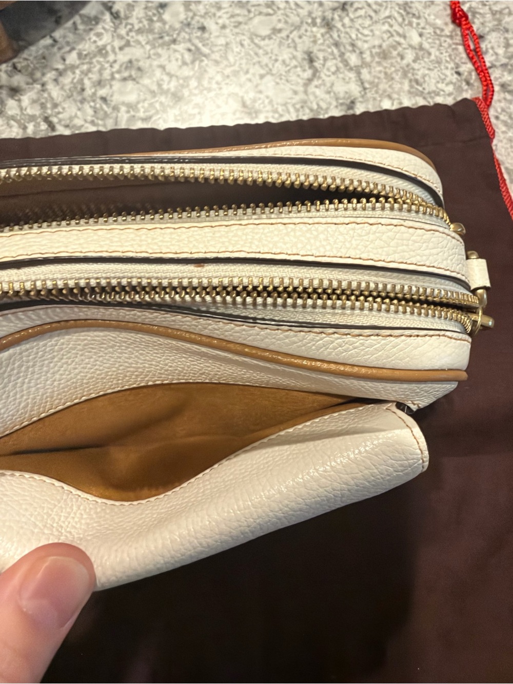 Coach Willow Camera Bag in Colorblock Leather (Chalk/Multi) – Style C0695 - Picture 11 of 15